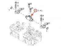 Клавиатура коромысел клапанов в сборе Deutz 1011 - 1 цил. OEM 4174058