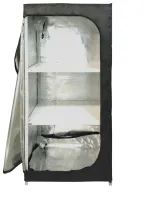 Гроутент-стеллаж Reenery RNR20106-Max (2 полки, 3 фитолампы 15W + циркуляция + вытяжка с фильтром и таймером)